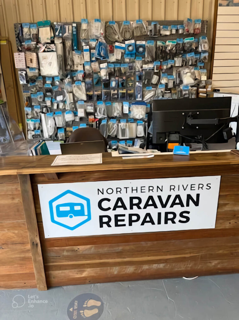 A wide selection of premium RV and caravan parts stocked in our repair shop, ready to be used for expert caravan servicing and repairs.